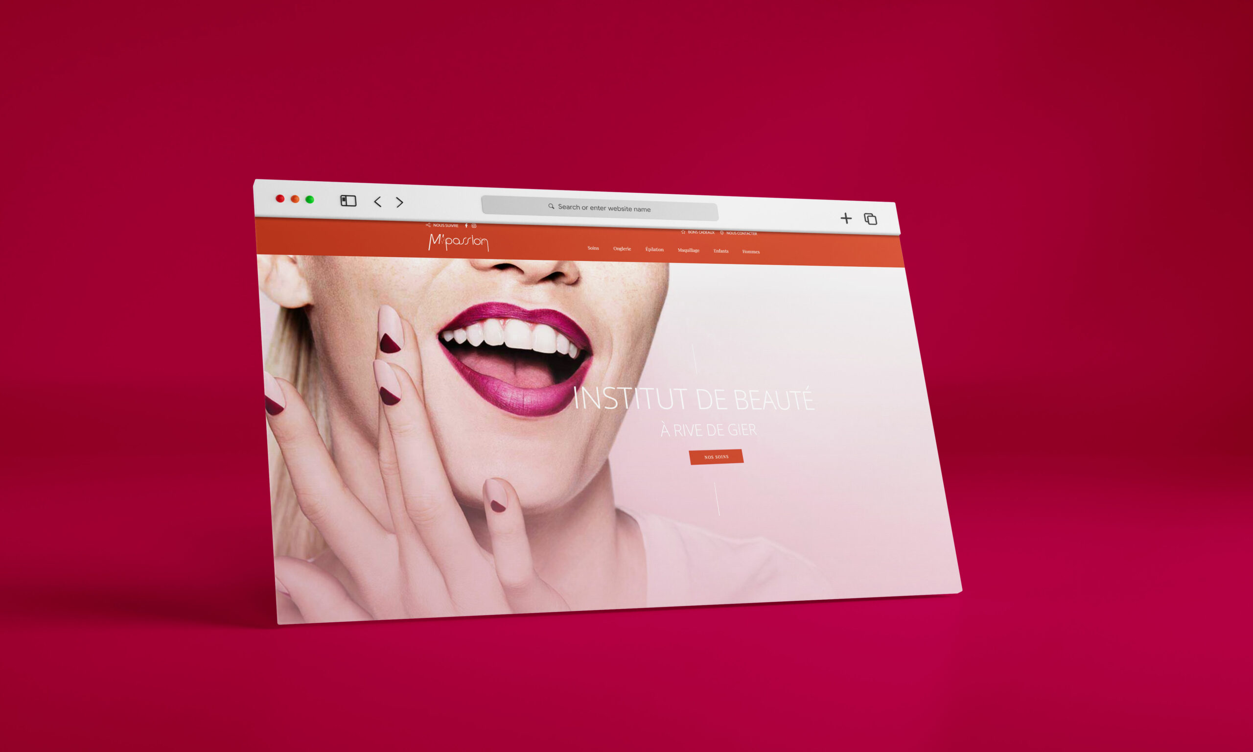 Expertise création site internet institut de beauté - M'Passion