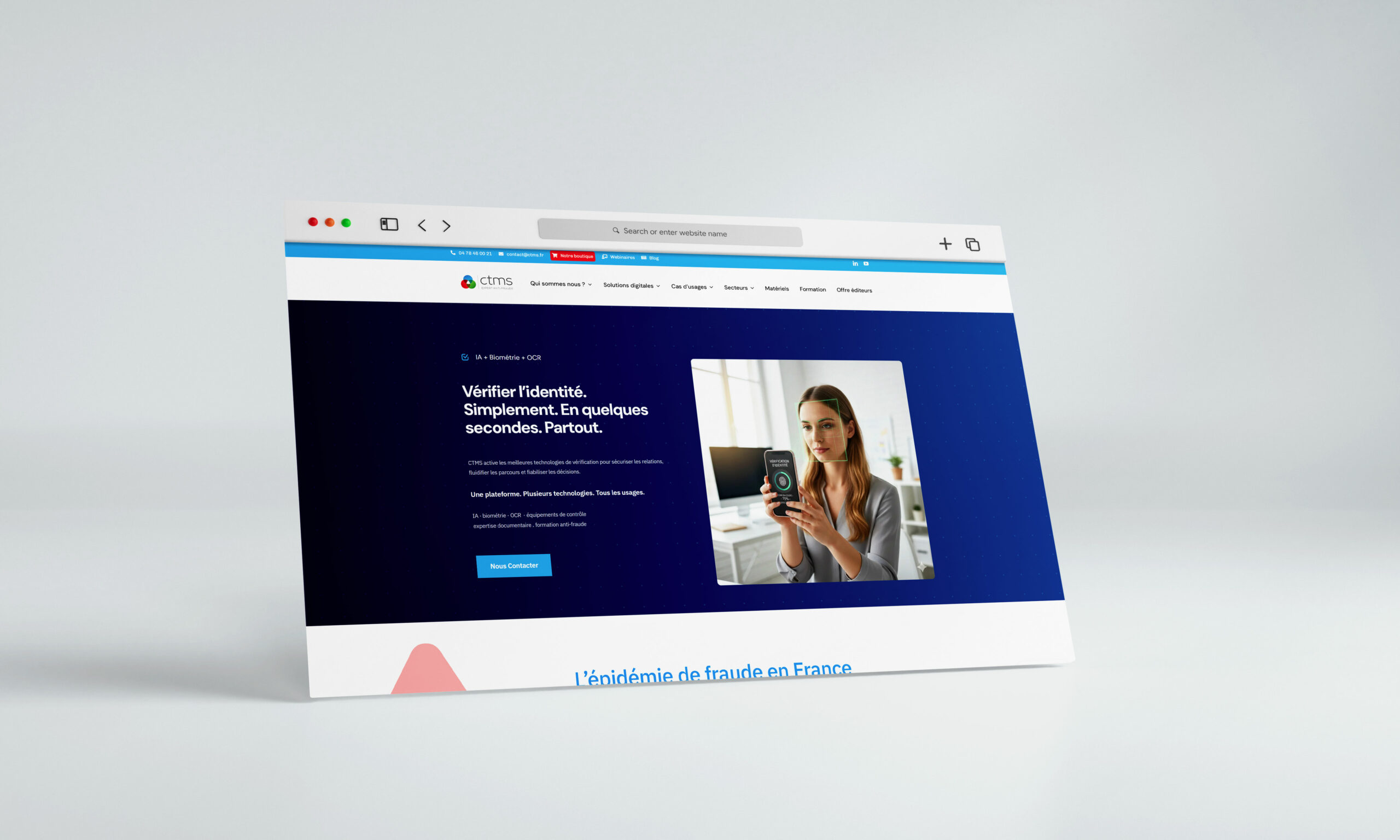Conception plateforme web institutionnelle haute sécurité - CTMS