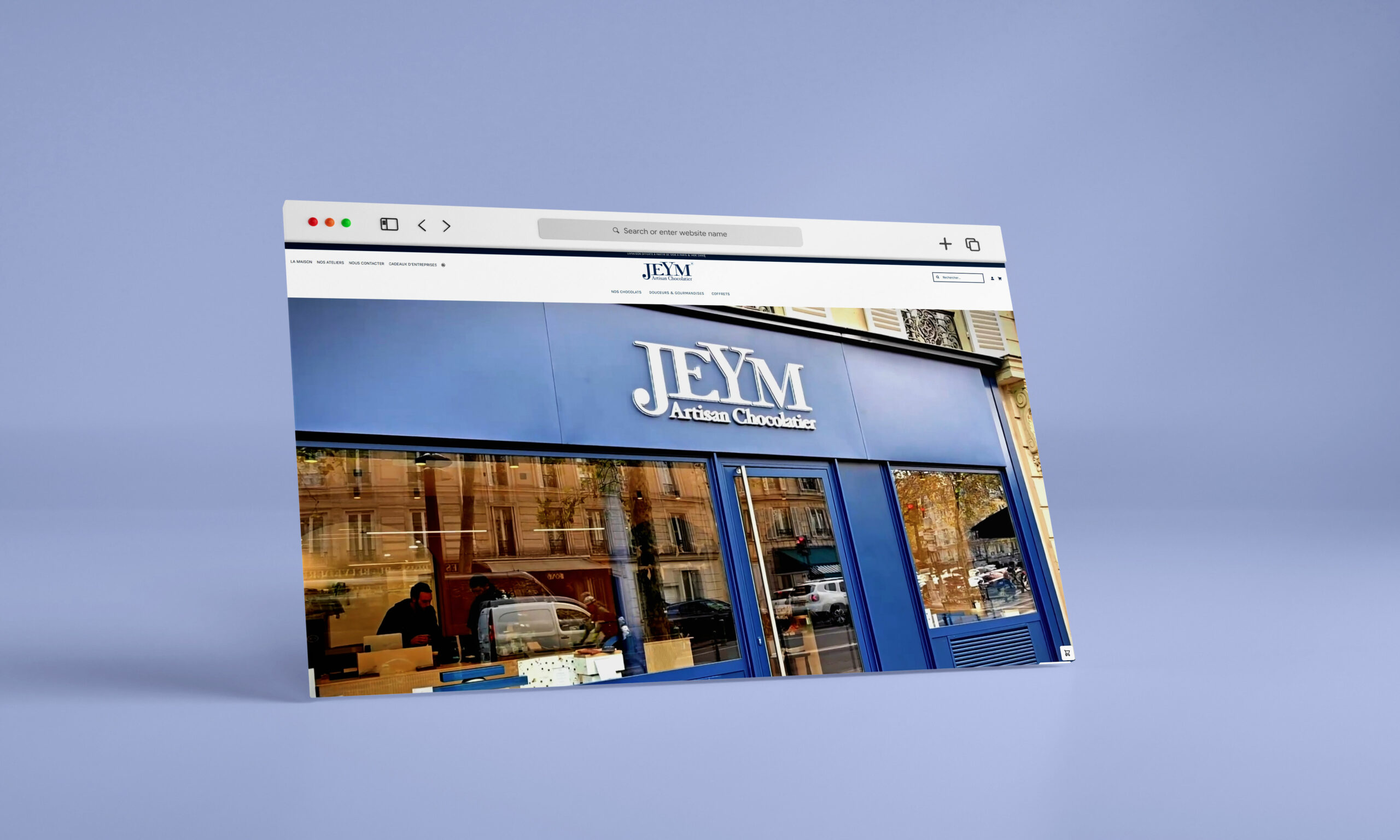Création site web chocolaterie artisanale Paris - Maison Jeym